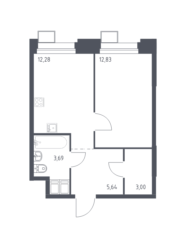 Продажа 1-комн квартиры в новостройке Дудкино д., Цветочная ул.,  к. 2.2