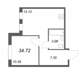 Продать Квартиры в новостройке Мурино п., Шоссе в Лаврики ул.   6