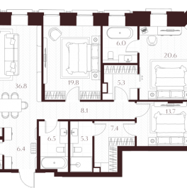 Продажа 3-комн квартиры в новостройке Москва г., Климашкина ул.,  к. 1