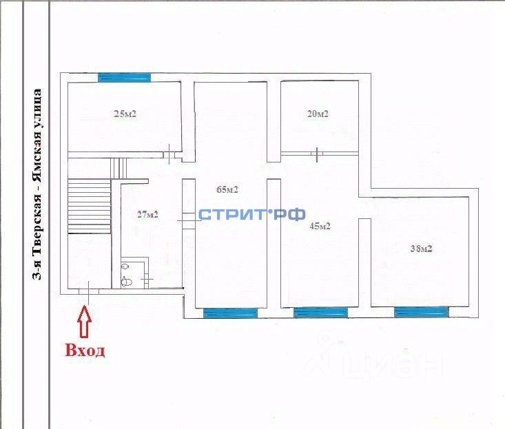 Продажа торгового помещения Тверская-Ямская 2-я ул,  д. 54