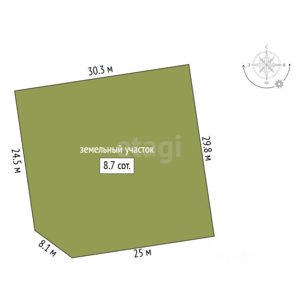 Продажа земли д. Куттузи, улица Пилотажная