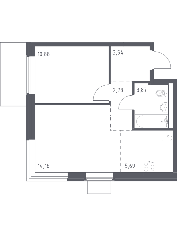 Продажа 1-комн квартиры в новостройке Боровское ш,  к. 10
