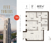 Продать Квартиры в новостройке Донской 5-й проезд  21 13А