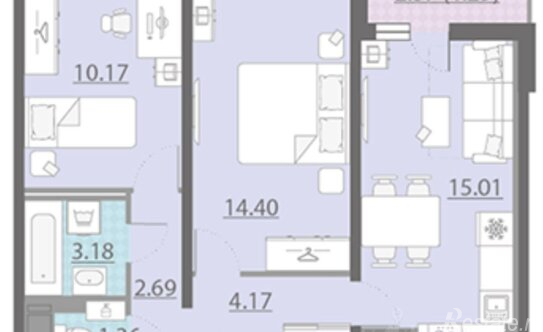 Продажа 2-комн квартиры на вторичном рынке Ручьевская дор,  д. 123 к1