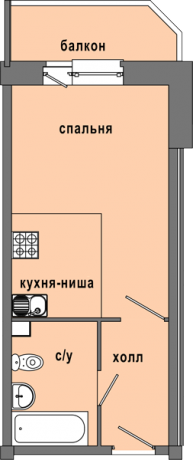 Планировка ЖК Дружба,  м2