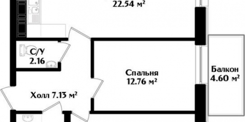 2-комн квартира Малодетскосельский пр-кт,  д. 42