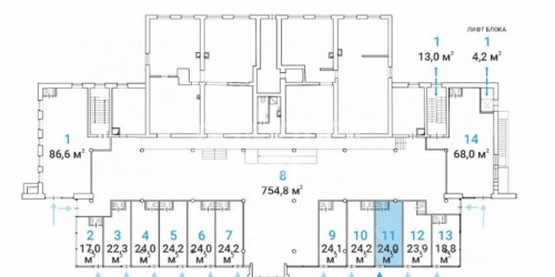 Помещение свободного назначения Новокузьминская 1-я ул,  д. 21,  к. 2