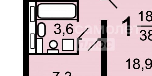 1-комн квартира Новомарьинская улица, 34