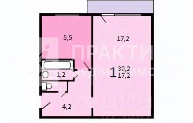 1-комн квартира улица Металлургов, 46К3