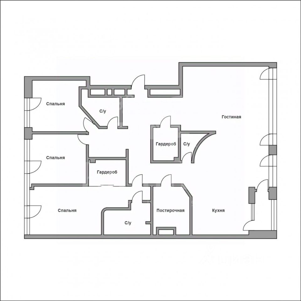 Продажа 4-комн квартиры на вторичном рынке переулок Коробейников, 1