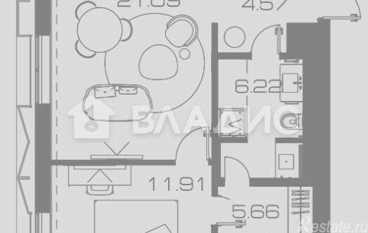 Продажа 2-комн квартиры на вторичном рынке Ленинский пр-кт,  д. 38А К.1