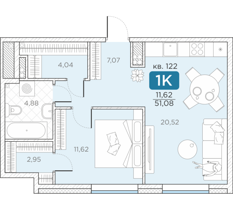 Продажа 1-комн квартиры в новостройке Санкт-Петербург г., Новгородская ул.,  к. 14А