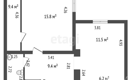 Продажа 2-комн квартиры на вторичном рынке Тургеневский пер,  д. 5