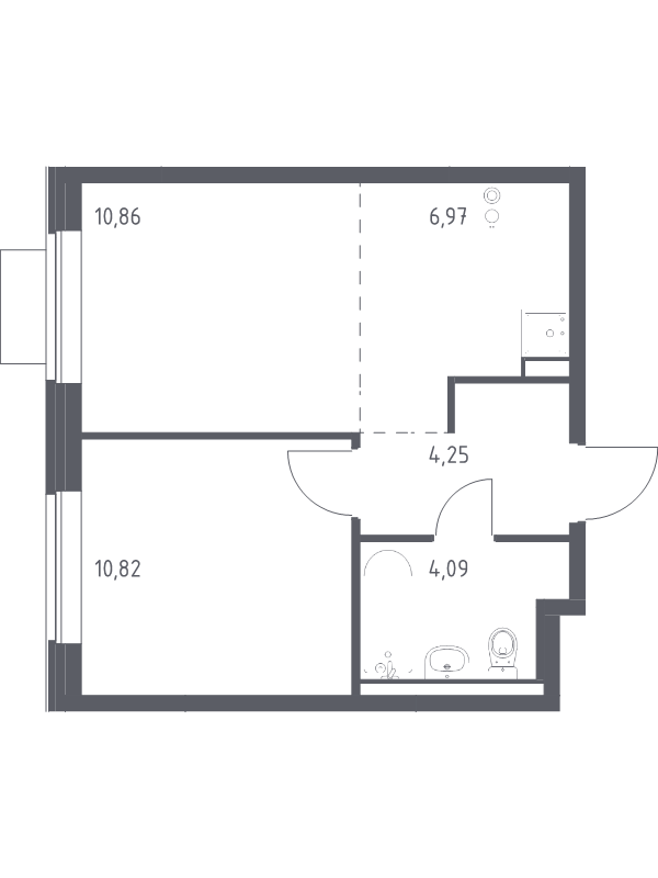 Продажа 1-комн квартиры в новостройке Горки Ленинские пгт, Каширское ш.,  к. 18.1