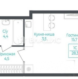 Продажа 1-комн квартиры на вторичном рынке Михалковская улица,  д. 54