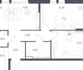 Продать Квартиры вторичка Балашиха г, Авиаторов мкр, Колдунова ул  1 