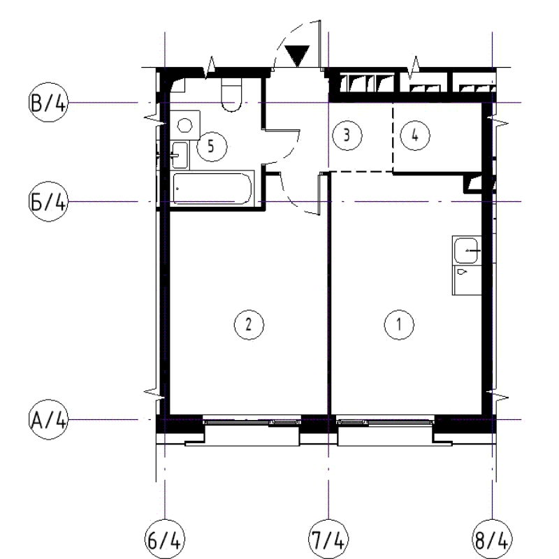 Продажа 1-комн квартиры в новостройке Москва г., Автозаводская ул.,  к. 4.4.2