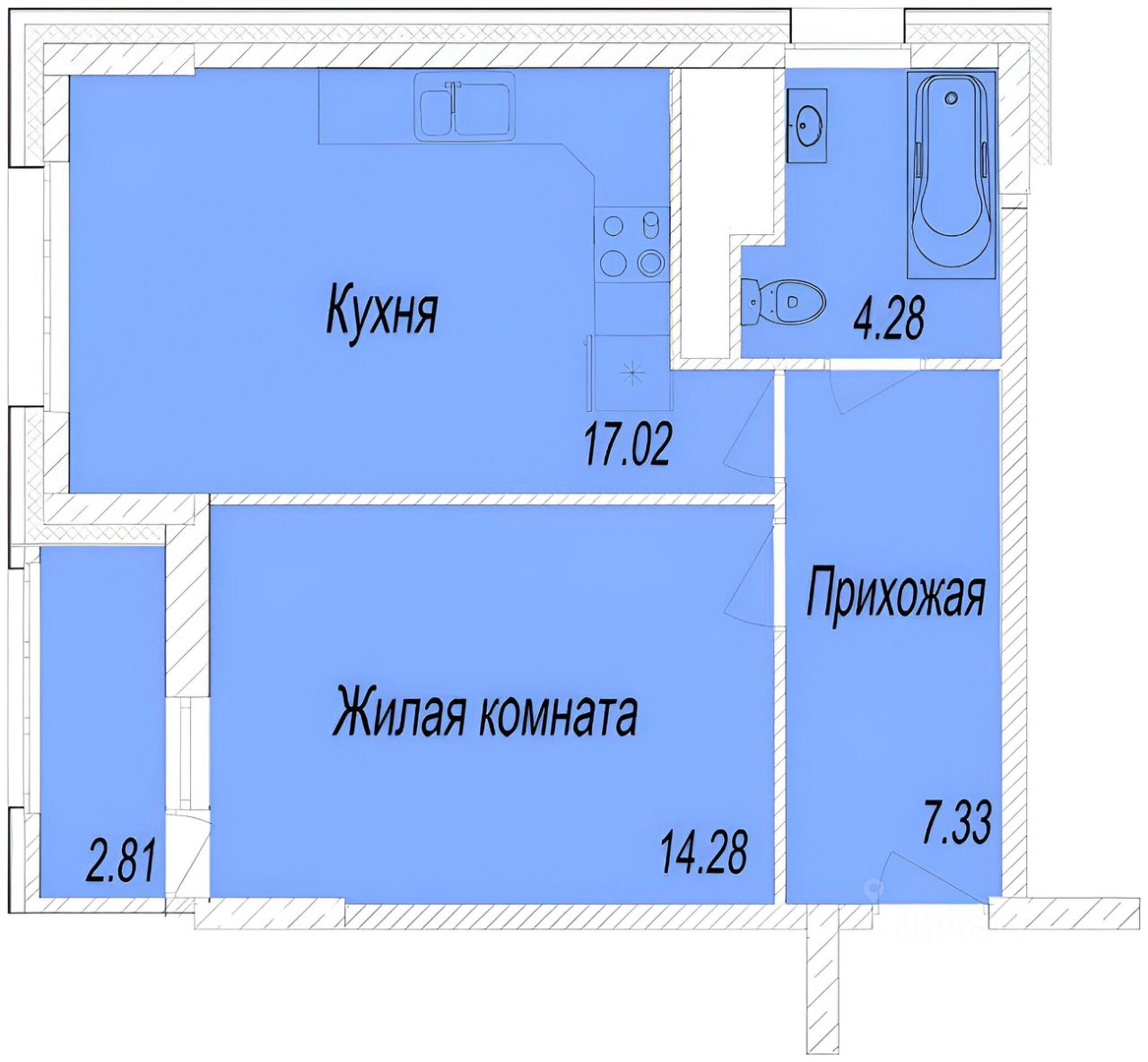 Аренда 1-комн квартиры на вторичном рынке Мытищи, Олимпийский проспект, 12