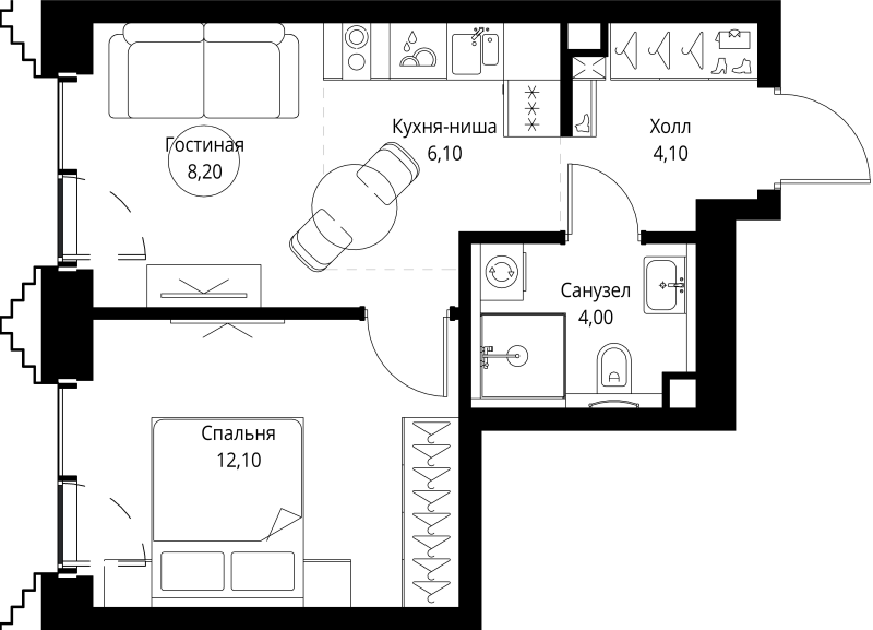 Продажа 1-комн квартиры в новостройке Москва г., Верейская ул.,  к. SET.1.2