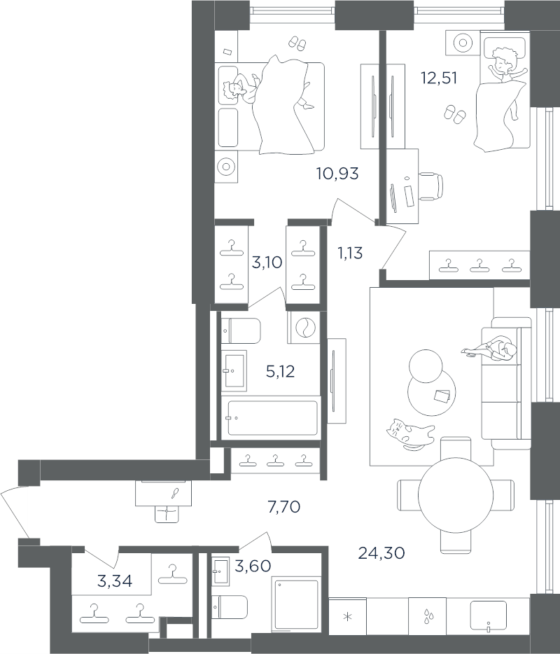 Продажа 2-комн квартиры в новостройке Москва г., Южнопортовая ул.,  к. 2