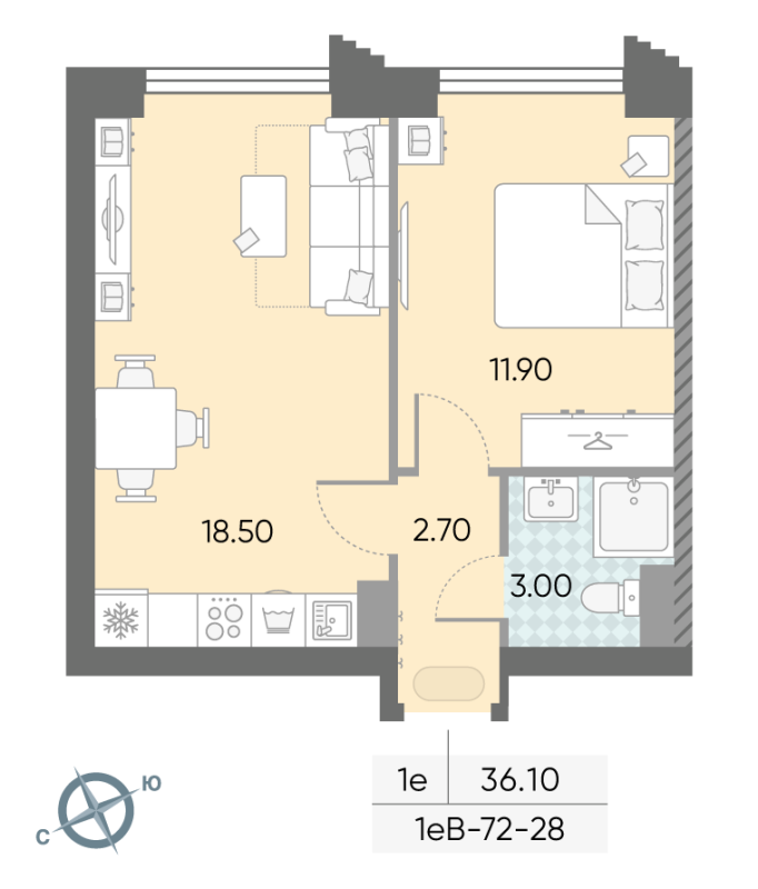 Продажа 1-комн квартиры в новостройке Москва г., Обручева ул.,  к. 1