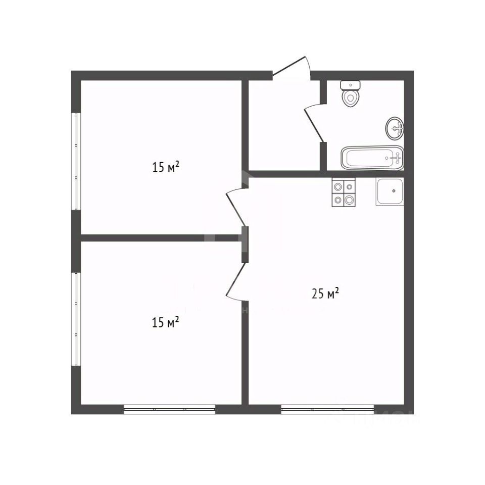 Продажа 2-комн квартиры на вторичном рынке набережная Макарова, 58