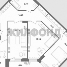 Продажа 3-комн квартиры на вторичном рынке ул Кустодиева,  д. 7,  к. 1