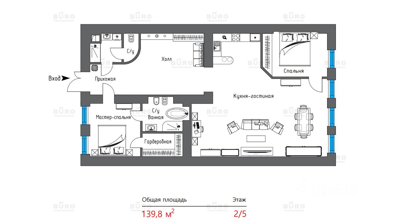 Продажа 3-комн квартиры на вторичном рынке Тверская улица, 14