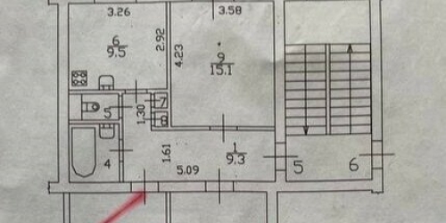 3-комн квартира Двинская улица,  д. 11