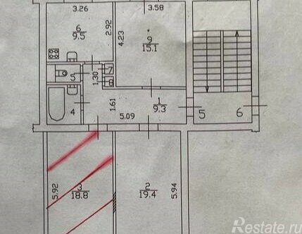 Продажа 3-комн квартиры на вторичном рынке Двинская улица,  д. 11