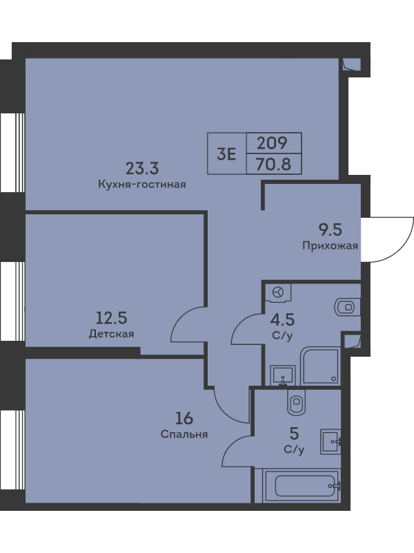 Продажа 2-комн квартиры в новостройке Москва г., Дербеневская ул.,  к. 3
