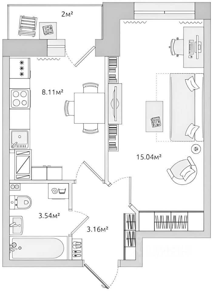 Продажа 1-комн квартиры на вторичном рынке улица Русановская, 18к6