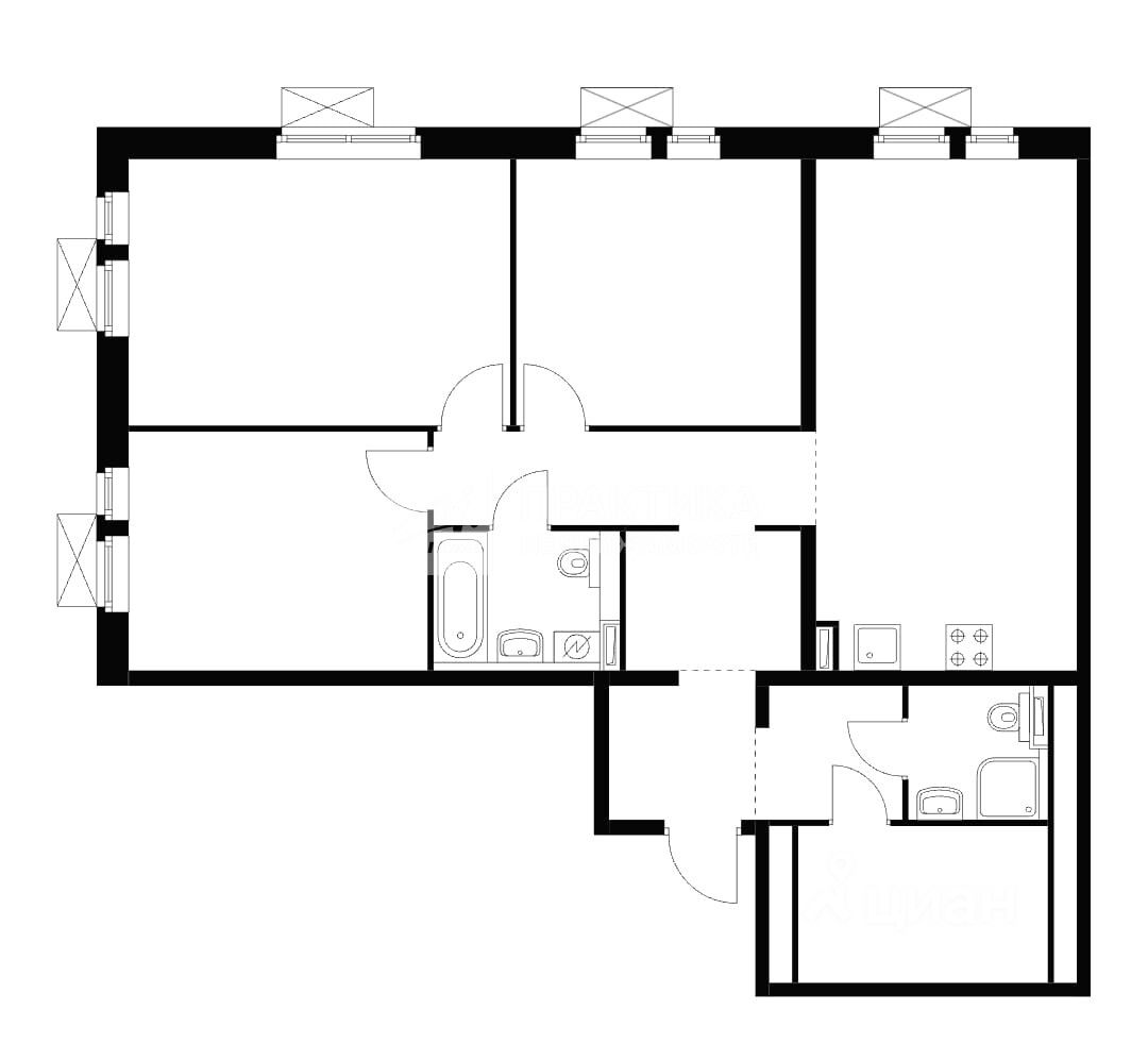 Продажа 3-комн квартиры на вторичном рынке проспект Куприна, 24к3