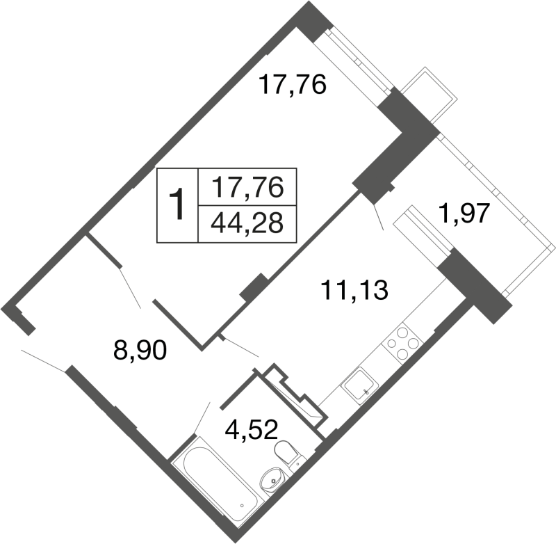Продажа 1-комн квартиры в новостройке Апрелевка г., Пролетарская ул.,  к. 11