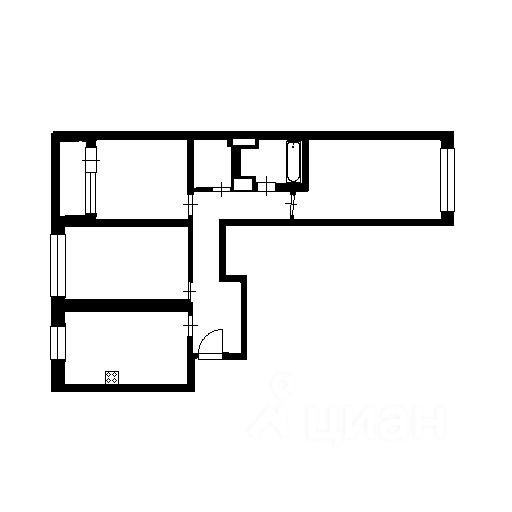 Аренда 3-комн квартиры на вторичном рынке Малая Балканская улица, 50к1