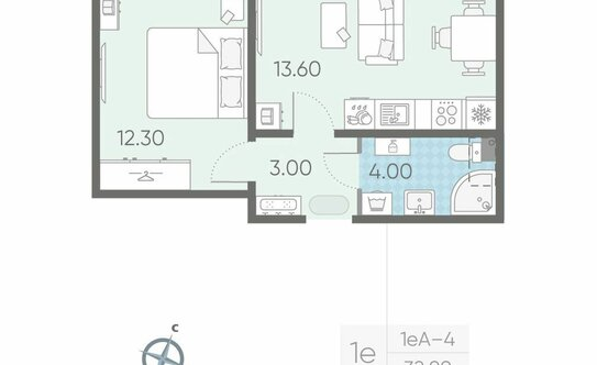 Продажа 1-комн квартиры на вторичном рынке Ковалёво, Поперечная улица,  д. 1 к2