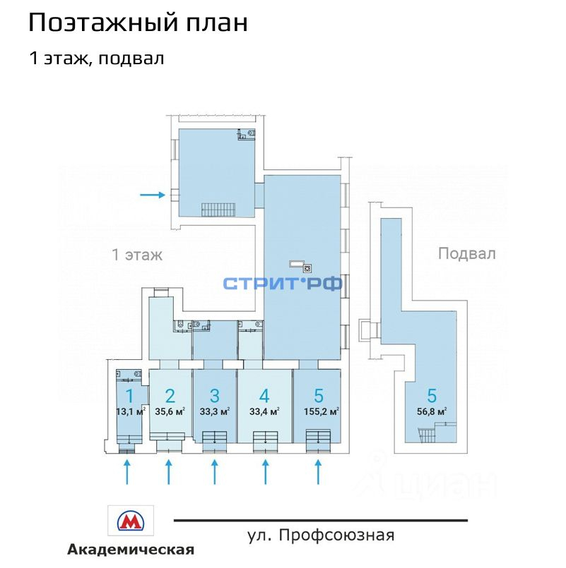 Продажа торгового помещения Профсоюзная ул