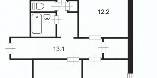 4-комн квартира Шлиссельбургский пр-кт,  д. 41