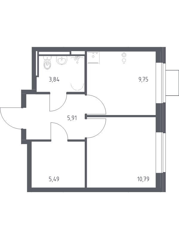Продажа 1-комн квартиры в новостройке Богданиха д., Красная Слобода ул.,  к. 7.1