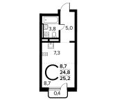 Продать Квартиры в новостройке Десёновское пос., Калужское ш.   6.5