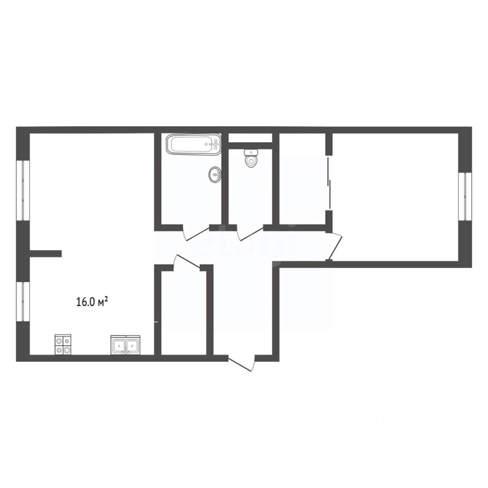 Продажа 2-комн квартиры на вторичном рынке Каширское шоссе, 65К1