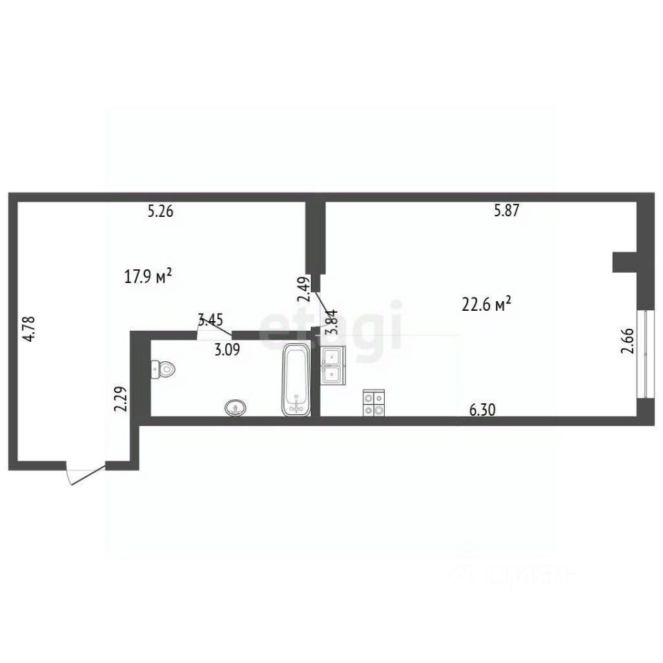 Продажа 2-комн квартиры на вторичном рынке улица Клары Цеткин, 18к3