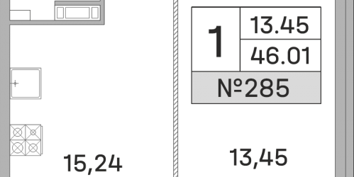 1-комн квартира Королёв г., Калинина ул.,  к. 1