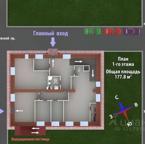 Отдельное здание улица Федосеенко,  д. 38