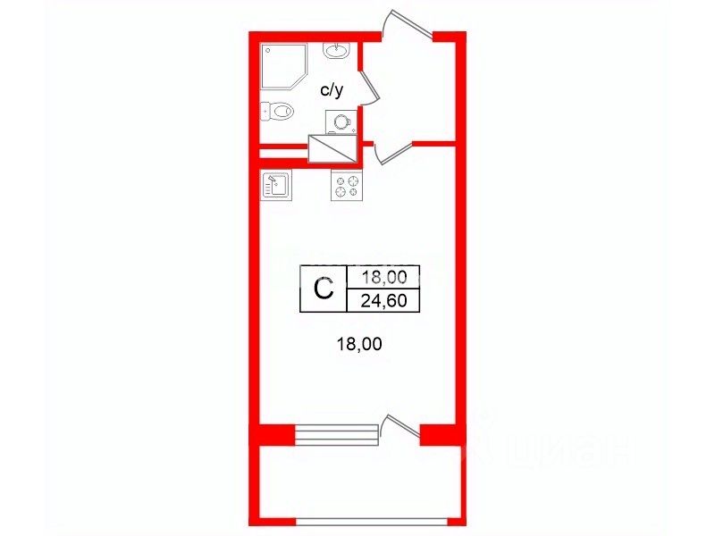 Продажа студии Уральская улица, 25