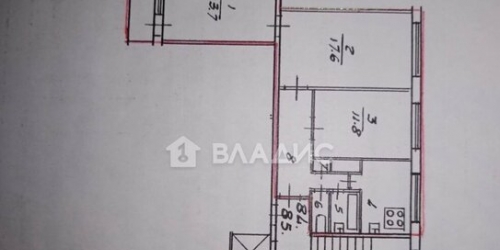 3-комн квартира улица Композиторов,  д. 26/3
