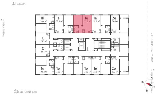 Продажа 1-комн квартиры на вторичном рынке Ковалёво, Поперечная улица,  д. 1 к3
