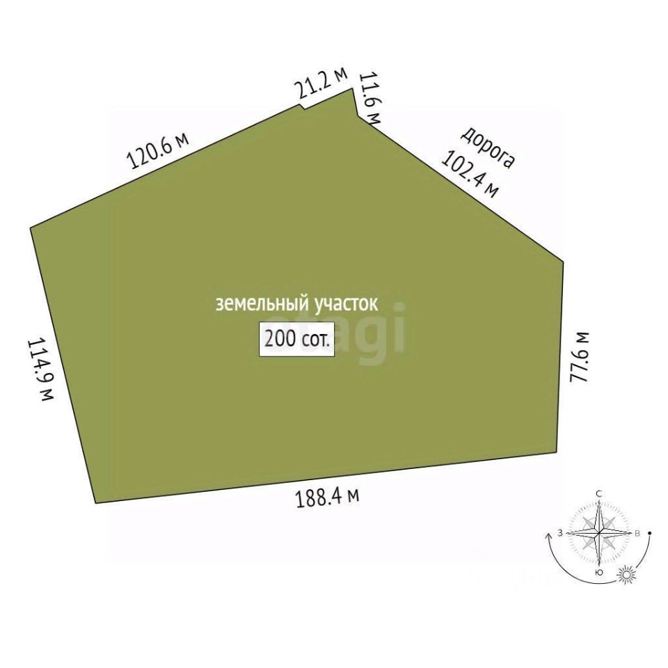 Продажа земли д. Разметелево, 1А