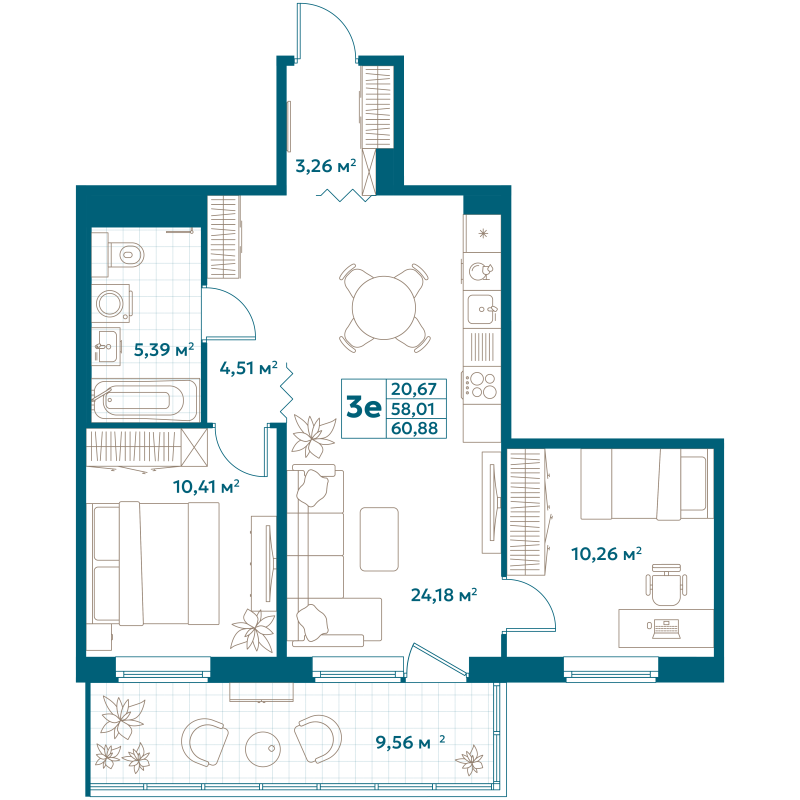 Продажа 2-комн квартиры в новостройке Москва г., Новоостаповская ул.,  к. Flow