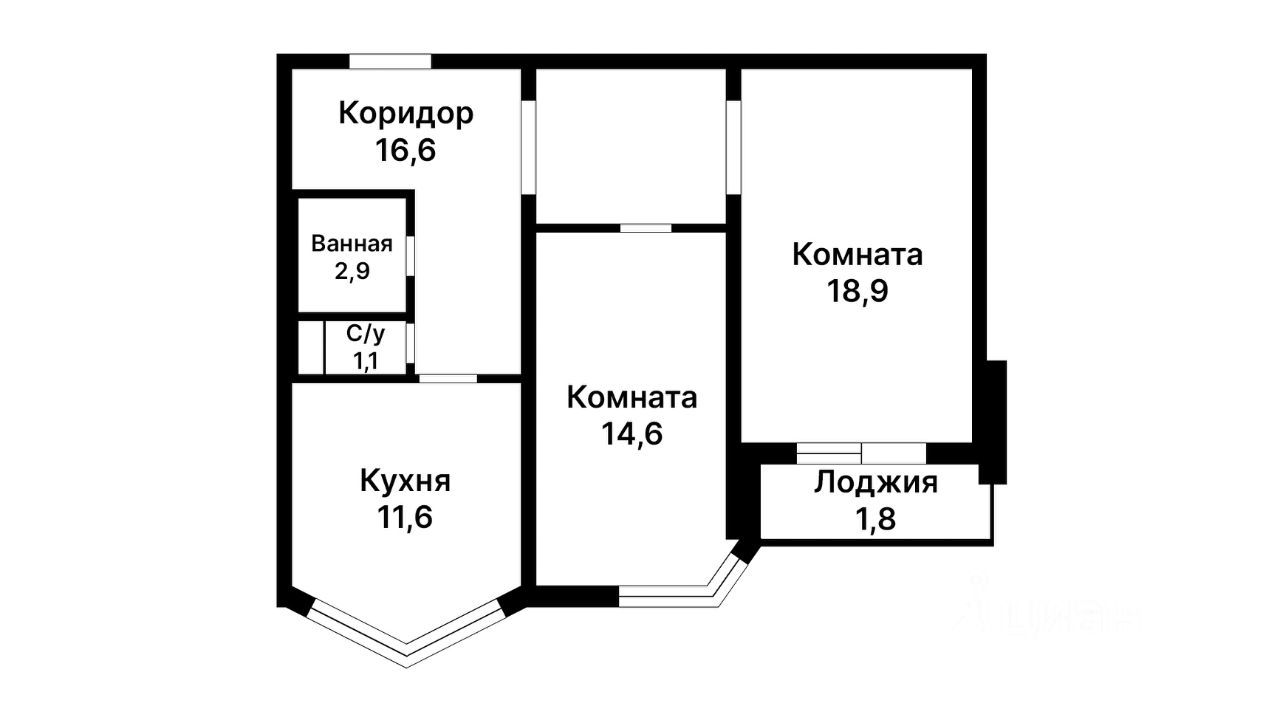 Аренда 2-комн квартиры на вторичном рынке Бутово Парк ЖК, Бутово пгт, 20к2